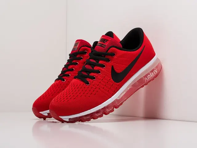 Zapatillas Nike Air Max 2017 para hombre, color rojo, Verano|Calzado vulcanizado de AliExpress