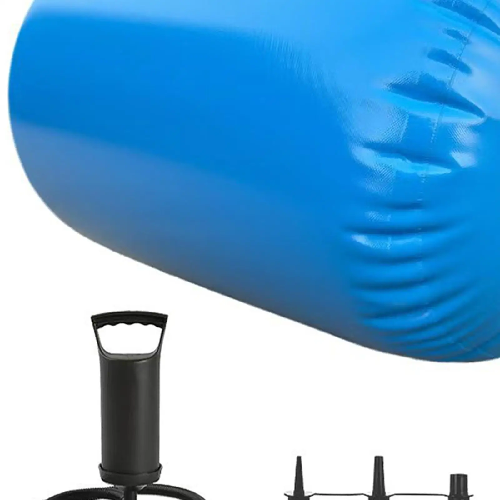 Gymnastics Barrel Air Roller with Air Pump for Kids Adults Home Gym Exercise