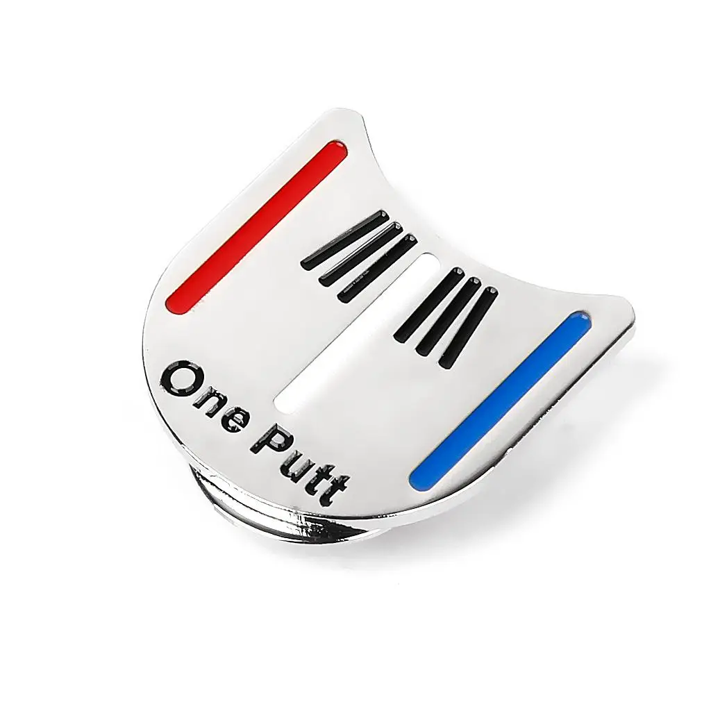 Golf Ball Marker Putting Training Alignment Aid w/ Hat Cap Clip Golfer Gift