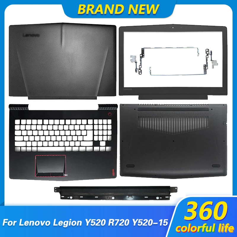 Laptop LCD Back Cover/Front Bezel/Hinges/Palmrest/Bottom Case For Lenovo Legion Y520 R720 Y520-15 R720 -15 Y520-15IKB R720-15IKB laptop sleeve 13 inch