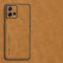 Sheepskin PU Leather Matte Shockproof Case for edge 30 ultra (Bright Yellow)