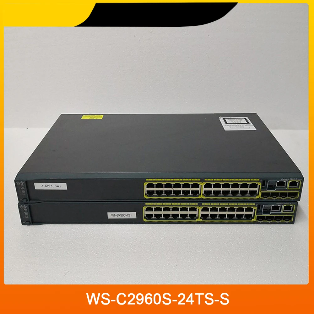 1 Pcs WS-C2960S-24TS-S For CISCO 24-Port Gigabit 4SFP Optical Port Management Network Switch