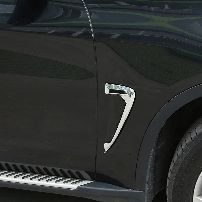 For BMW X5 F15 X5M F85 2014-ABS Black/Silver/Carbon Fiber car shark gill side fender vent sticker Auto Accessories car styling stickers car rear window sticker