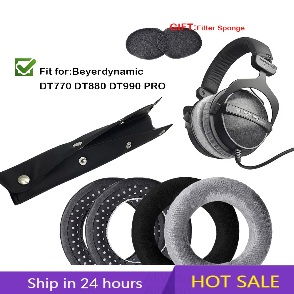 KQTFT Breathable Replacement EarPads for Beyerdynamic DT770 Pro DT880 Pro  DT990 Pro Ear Pads Parts Earmuff Cover Cushion Cups - AliExpress