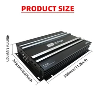 Class AB Car Audio Upgrade Power Amplifier 4 Channel 12V 8800W Power Stereo Amplifie Audio Speaker Subwoofer Treble Mid-bass - Image 5