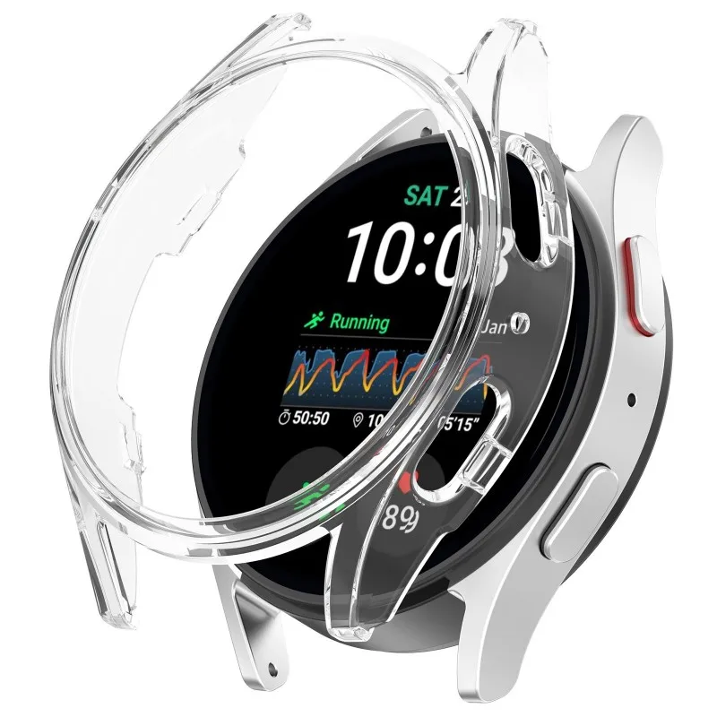 Enhanced Protective PC Case for Galaxy Watch - Durable Half Cover Bumper Accessories
