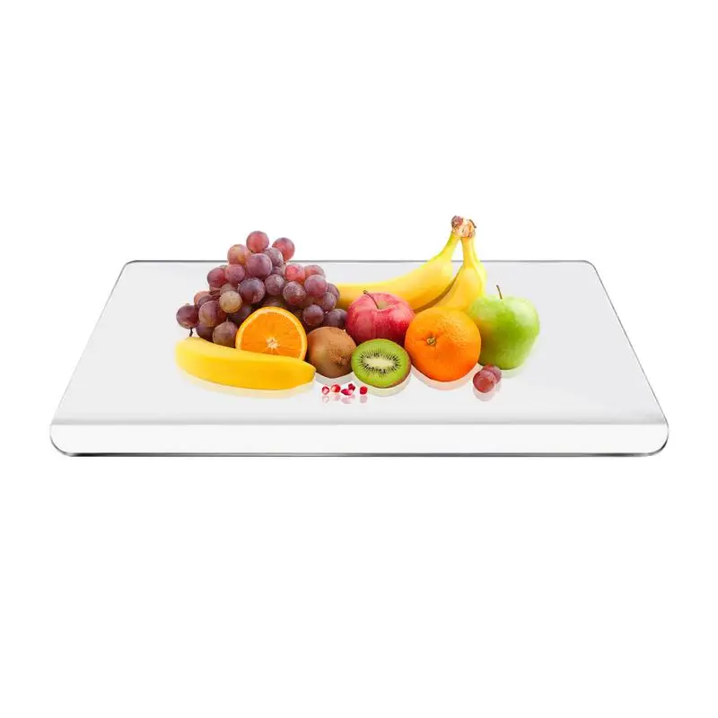 

Acrylic Anti Slip Transparent Cutting Board Fruits Vegetable Chopping Clear Cutting Board With Lip Countertop Protector Kitchen
