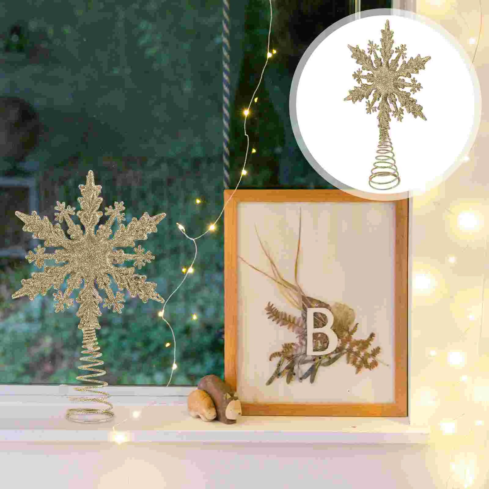 

Winter Holiday Tree Topper Star Decoration Vintage Christmas Decorations Xmas Ornament