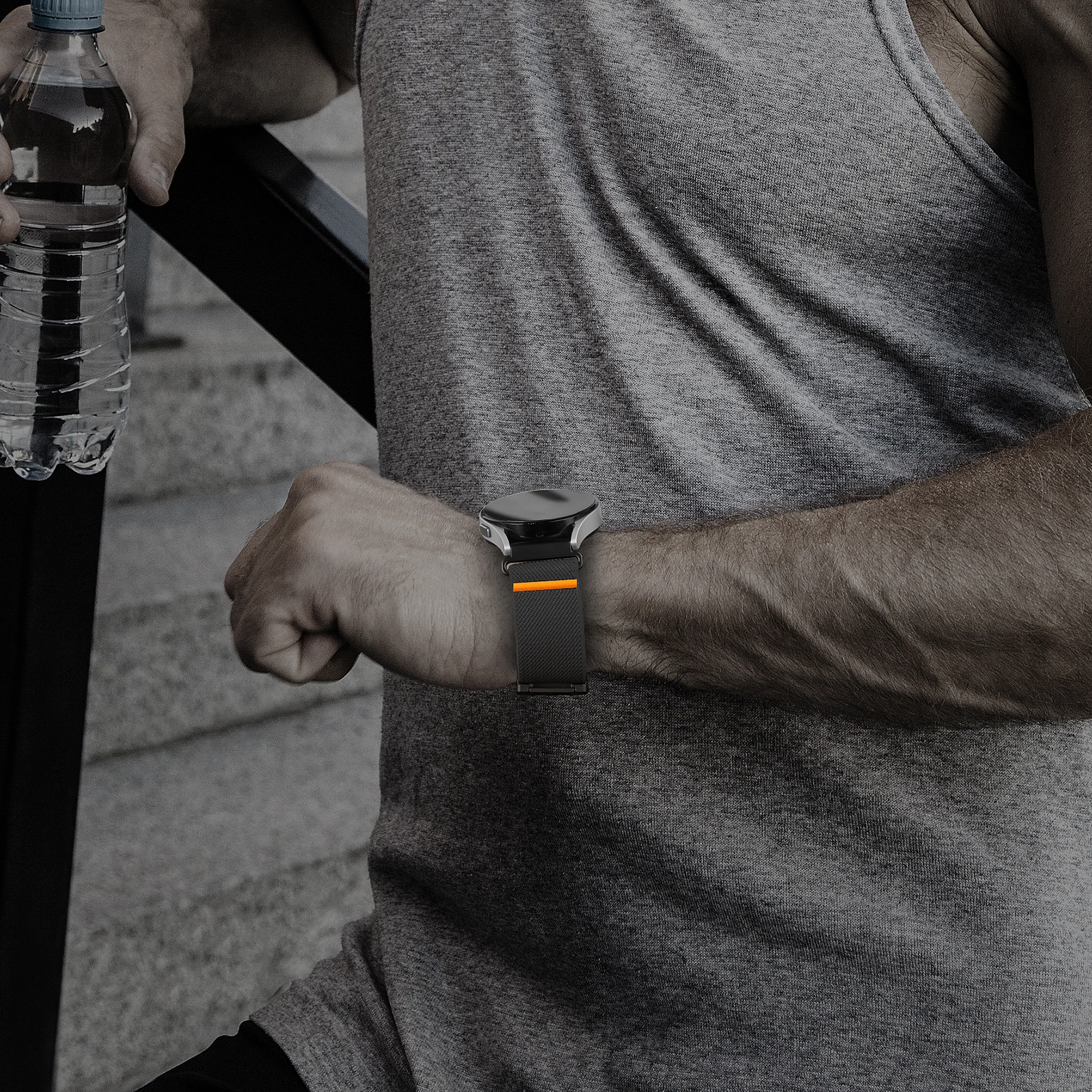 Magnetic Nylon Watch Band Bracelet, 20mm/22mm
