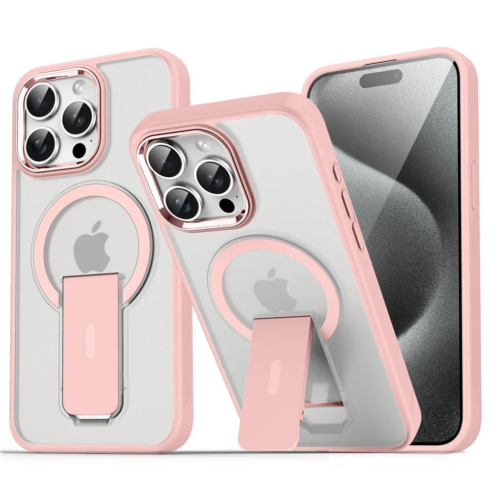 Premium Folding Magnetic Phone Case with Matte Translucent Back Cover