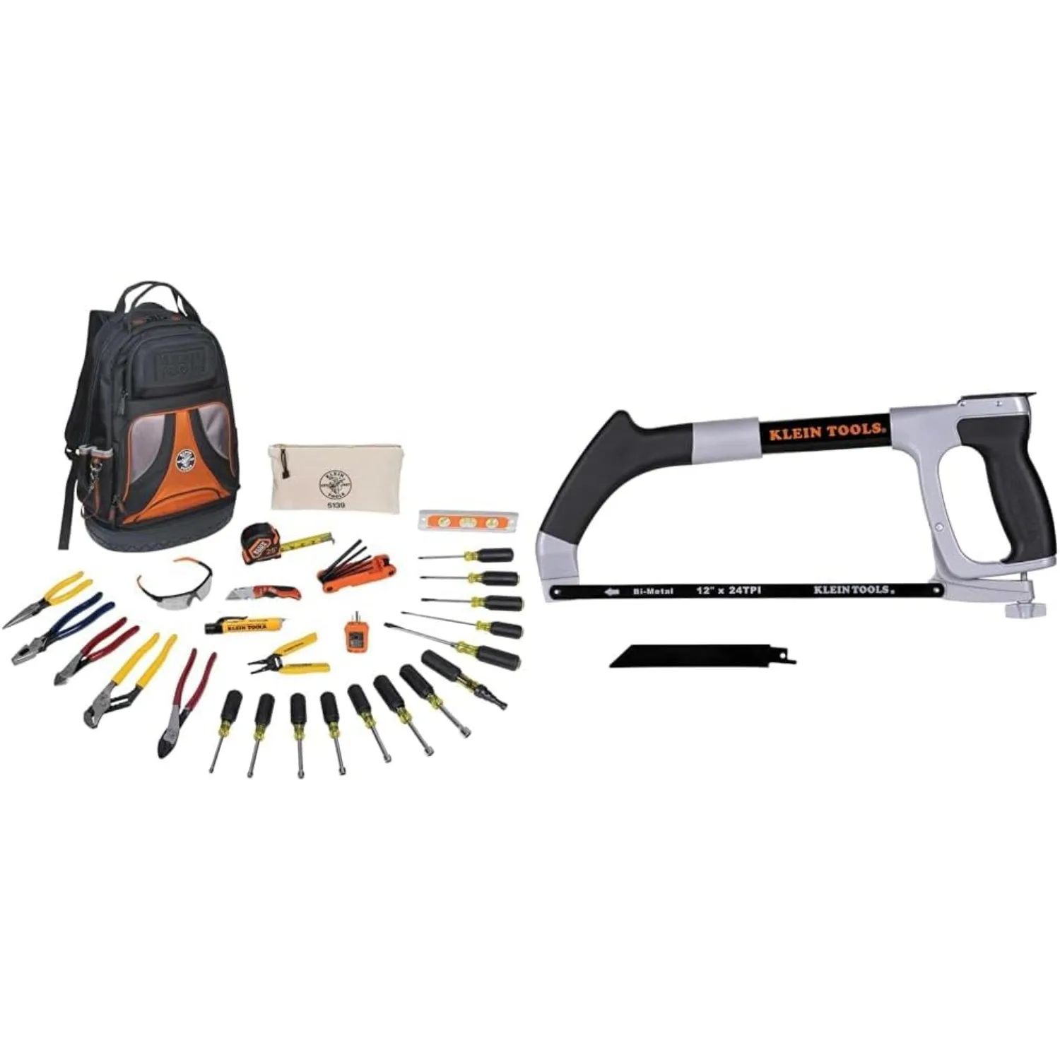 

Hand Tools Kit includes Pliers & 702-12 Hack Saw, Includes Hand Saw and Reciprocating Blades, Adjustable Tension to 30,000 PSI