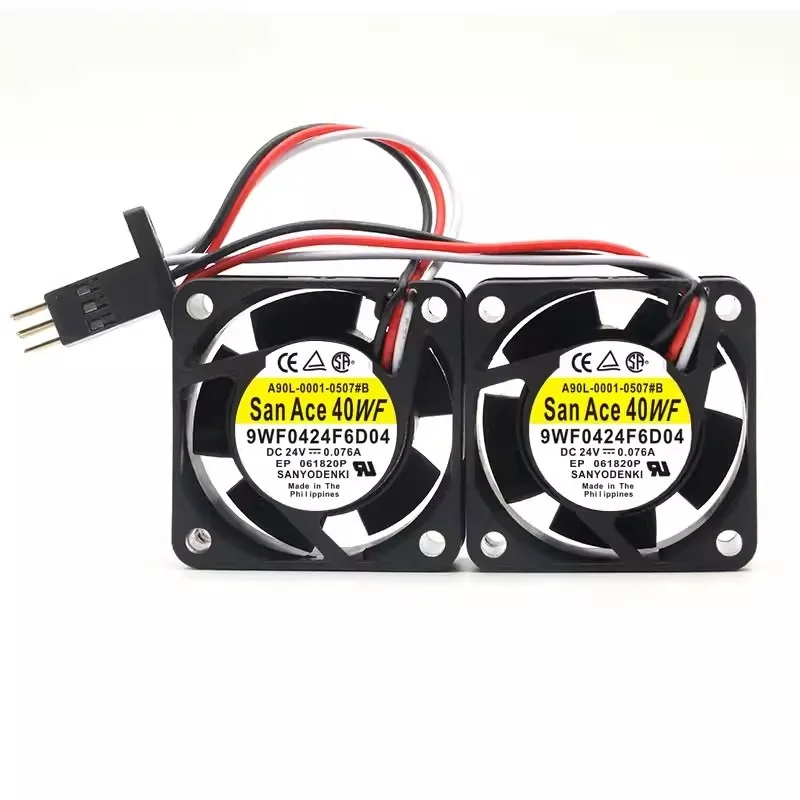 

Новый вентилятор ЦП для Sanyo 9WF0424F6D04 A90L-0001-0507 # A/# B Fanac вентилятор DC 24 В 0.076A 4020 40*40*20 мм