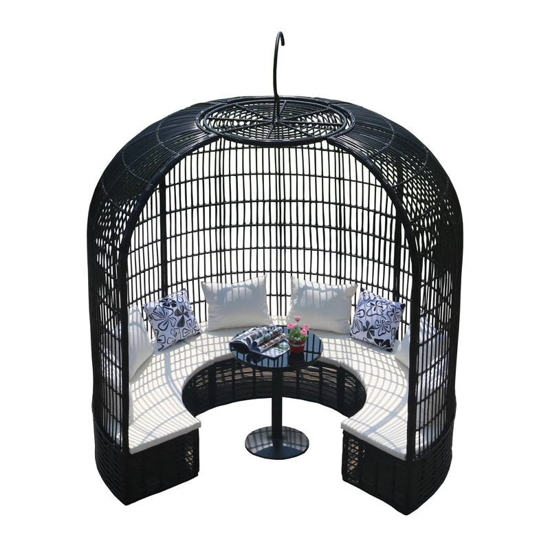 

Customized Outdoor Vine Weaving Creative Sofa Restaurant Card Seat Bird Cage Sofa Bed Homestay Courtyard Resort Bird's