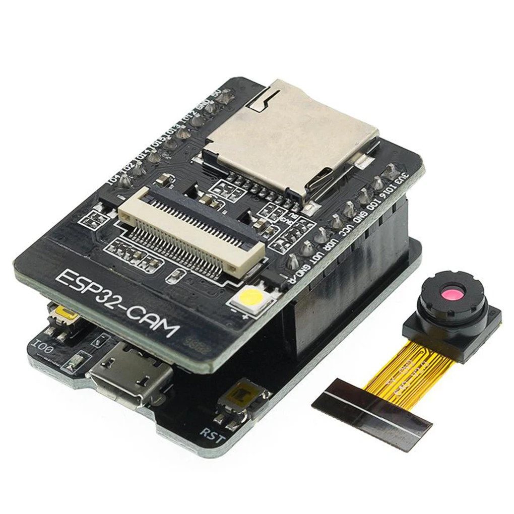 

Micro USB CH340G ESP32-CAM-MB/ESP32-CAM OV2640 Camera Module with Antenna WIFI Bluetooth Board For IOT/Smart Home Device System
