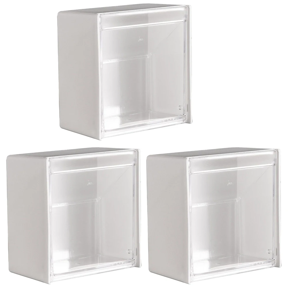 

Multi Functional Storage Box Sleek And Modern Design Adhesive Backing Plastic Bathroom Or Vanity Decor Sleek Design