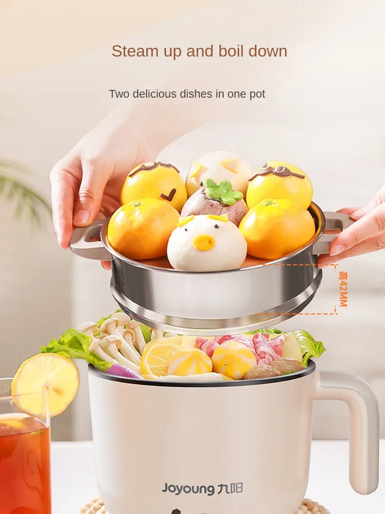 220V Non-stick Electric Cooker Automatic Multi Cooker Household 1500ML Hotpot Mini Cooker 3