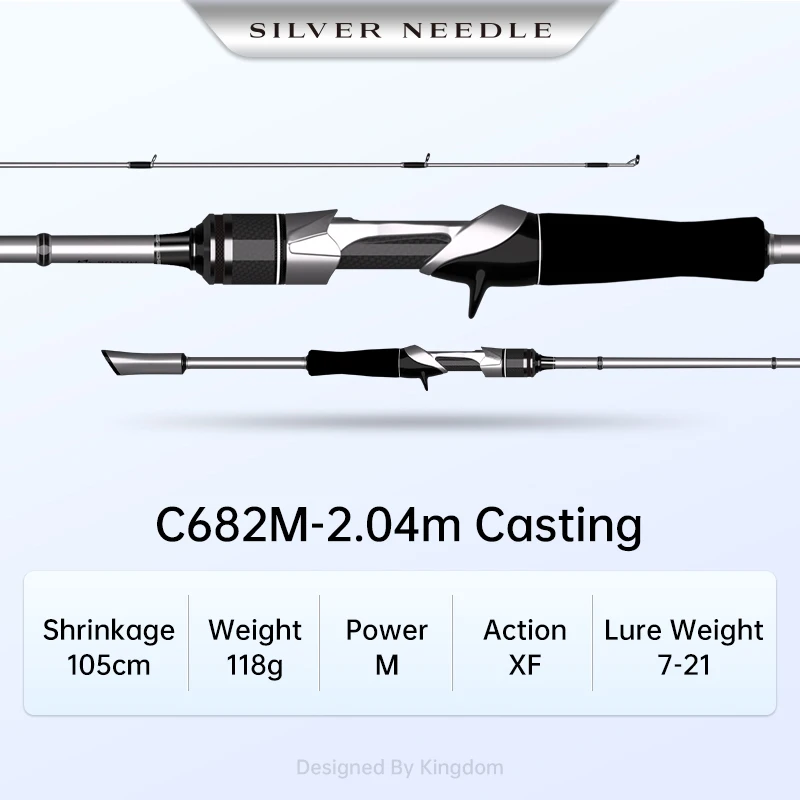 キングダム シルバーニードル 釣り竿 1.95m 2.04m 2.13m 2.28m 2.44m