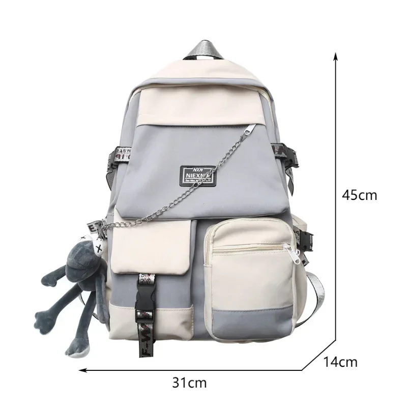 2026 Fashion Schoolbag Female Student Backpack Large Capacity Fashion Boy Backpack Computer Bag Femal School Backpack Travel Bag