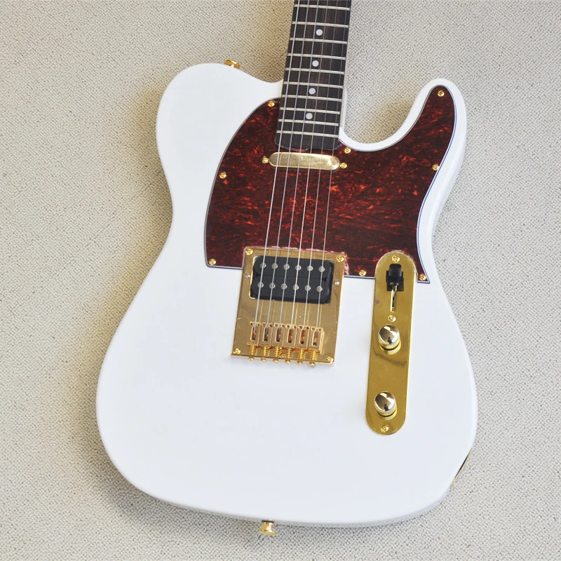 Off-the-shelf Electric Guitar White Body Fixed Bridge Rose Wood Fingerboard OTGT-2084