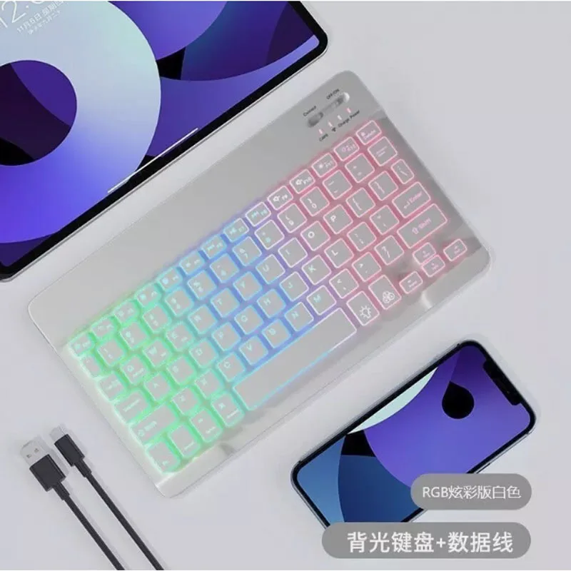 Wireless backlight bluetooth keyboard, suitable for ipad mobile phone tablet