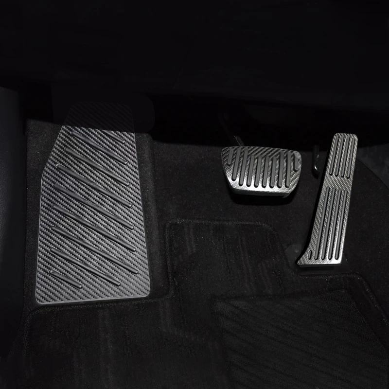 

For Toyota RAV4 XA50 2019 2020 2021 2022 2023 RAV 4 Hybrid Carbon Fiber Car Fuel Accelerator Brake Pedal Cover Pad Accessories