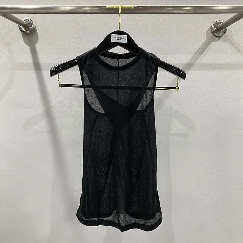 

2023 Rick Ladies' Summer Versatile and Comfortable Solid Color Tank Top for Women Cotton Fashion Tank Tops