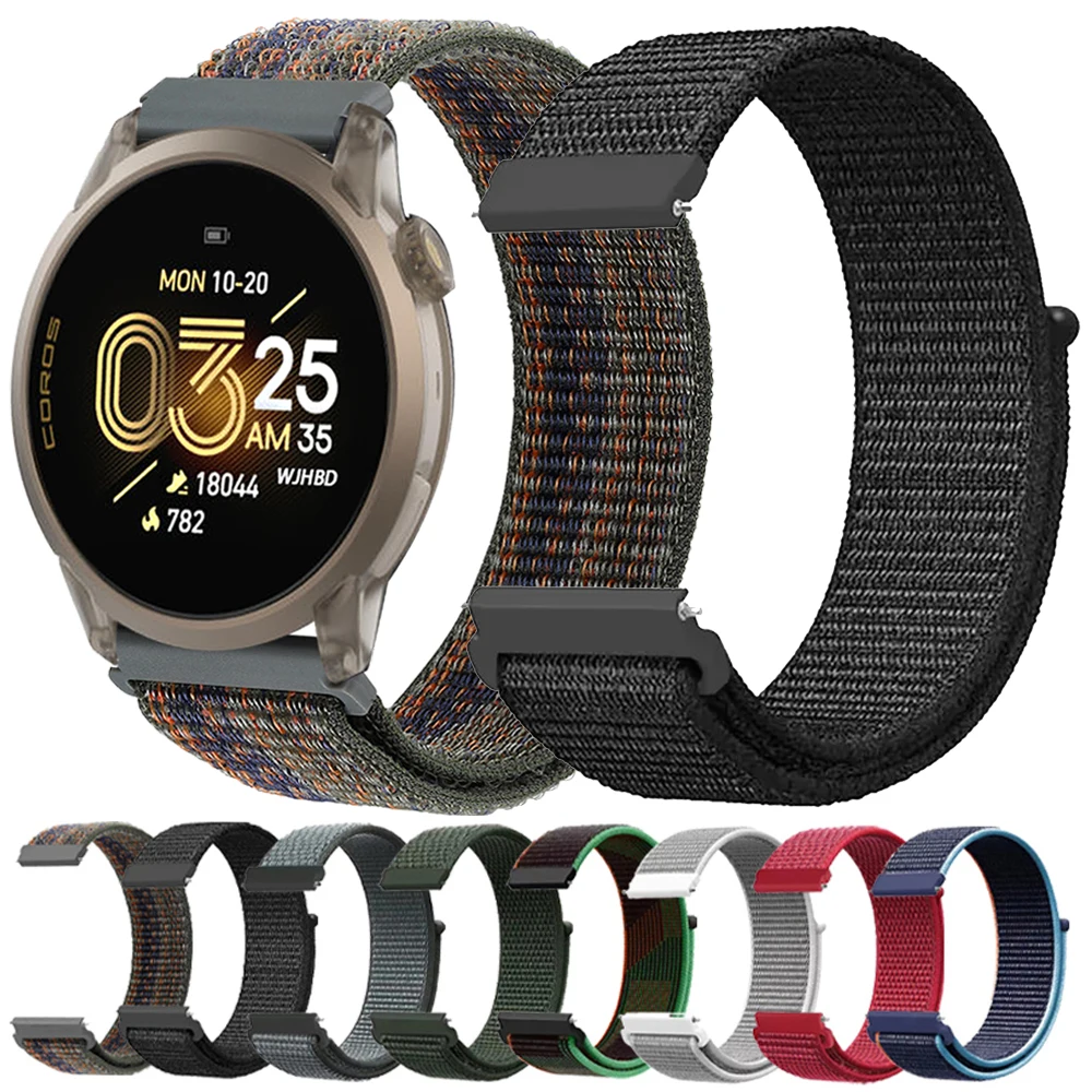 Nylon Soft Breathable Watch Band, 20mm 22mm Sports Strap
