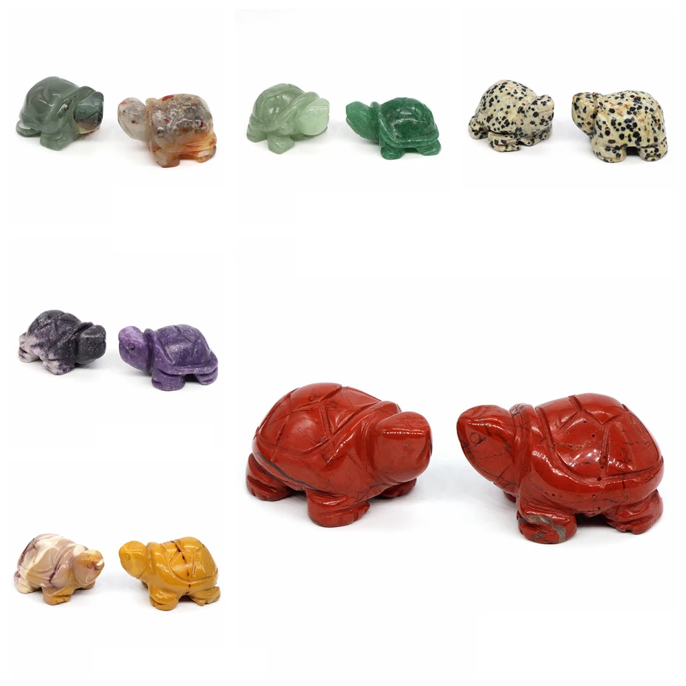 動物の彫刻されたカメの彫像,天然石,ラッキーな置物,装飾品,家の