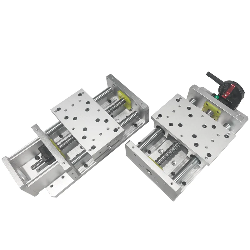 

100SBR optical axis ball screw slide module linear guide rail manual CNC module cross small work