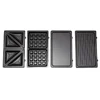4-in-1 Multi-Function Electric Grill Waffle Maker Panini Press Non-Stick Plates Portable & Safe Cleaning Recipe Book Included 6
