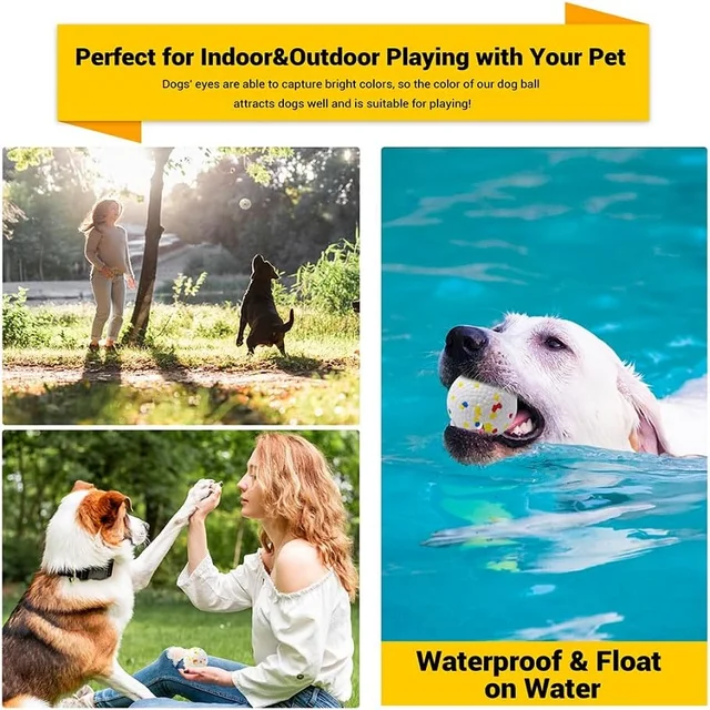 Dog Toy Ball Solid Bite Resistant Small Large Dog Toys High Elasticity E-TPU Pet Chew Solid Ball For Dogs Toys Pet Supplies 4