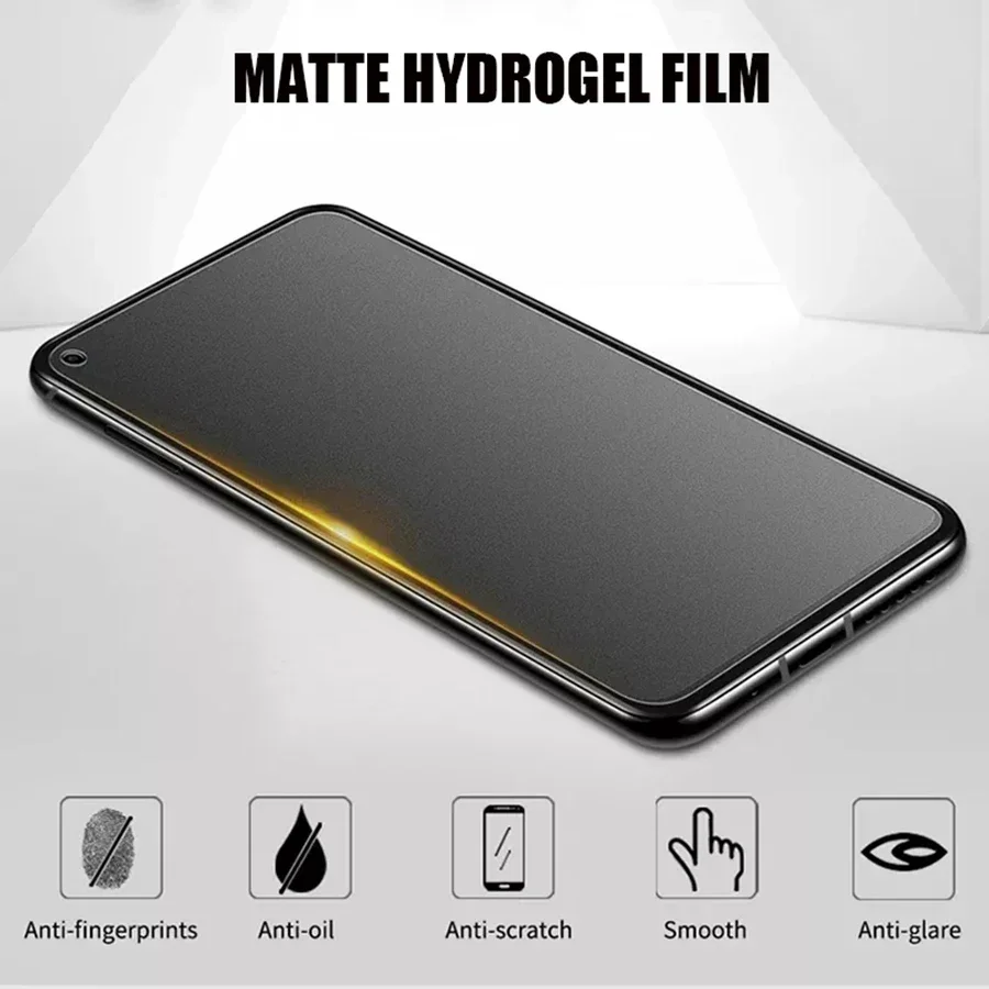 3-Pack Full Cover Matte Hydrogel Clear Screen Protector - Soft TPU Film