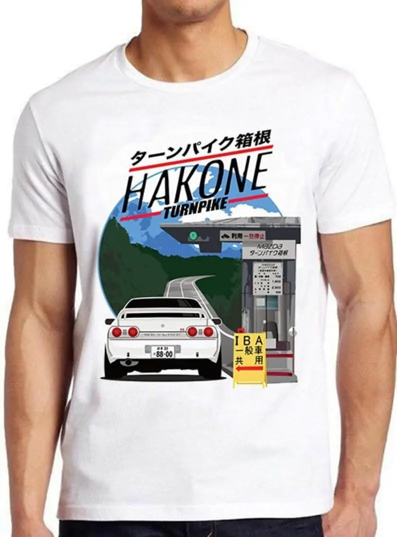 

Футболка унисекс с японским мемом Hakone Skyline R32, ретро-дизайн, для любителей культового фильма, музыки, 1020