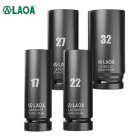 LAOA 17-32mm Hex Socket Wrench 1/2 inch Head Used on Ratchet Wrench Drill Torque Spanner Deep Sleeve for Pneumatic Electric Tool 1