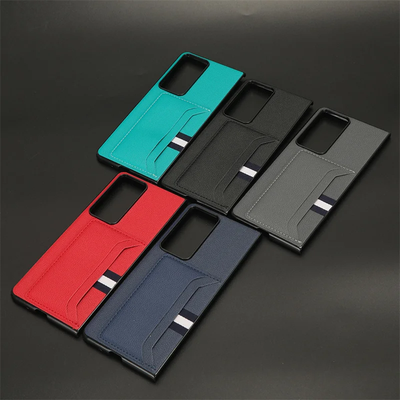 

For Honor Magic V2 Case With Card Slot Holder Lychee Pattern Cover For Huawei Honor Magic V2 Phone Case