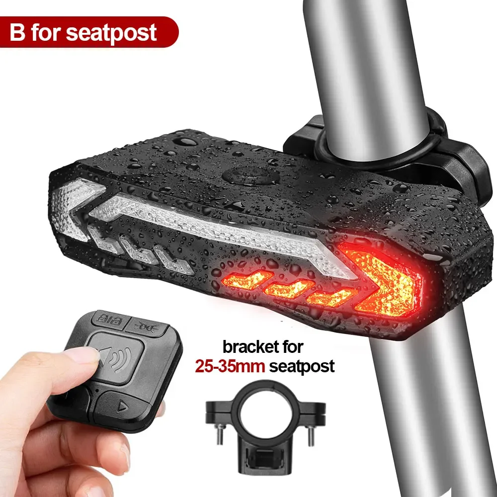 Tail Light Rechargeable Bicycle Horn And Light Ebike Turn Signals