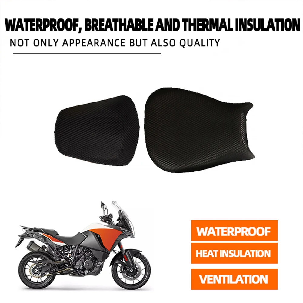 KTM 1290 슈퍼 어드벤처 ADV S T 슈퍼 ADV 오토바이 액세서리 시트 커버, 3D 메쉬 프로텍터 절연 쿠션 커버