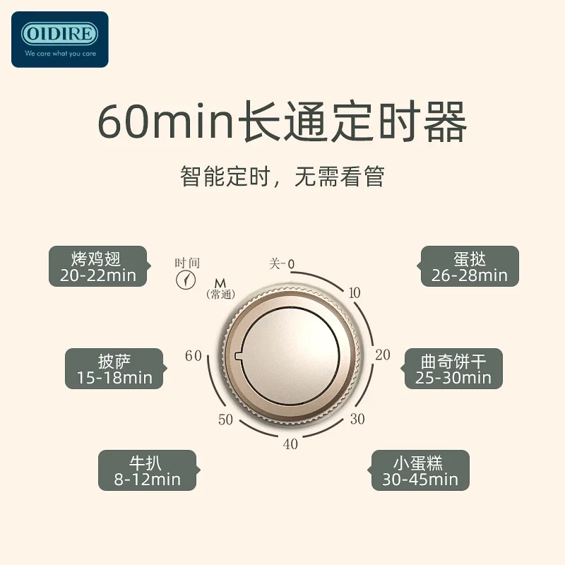 OIDIRE Oven Table Top Double Layer Electric Oven Fully Automatic Multi Function Baking Mini