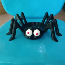 3D Printed Spider - Themed Stand for Smart Speaker Display (Round red eyes)