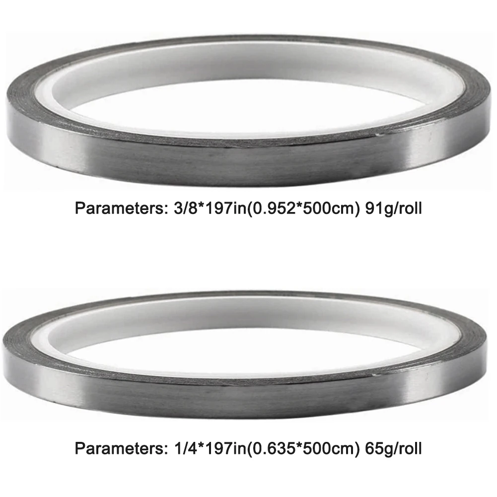 65g/91g Tennis Racket Lead 1/4x197in and 3/8x197in Available Tape Lead Sheet for Golfer Training Tennis Pickleball 6