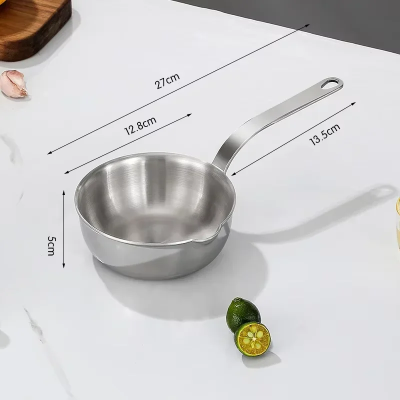 Mini Roestvrijstalen Oliepan Van 304, Koekenpan Voor Eier, Pot Voor Babyvoeding, Kookpan, Hittebestendig Keukengereedschap, Acessórios Para Kookgerei_voghion.com