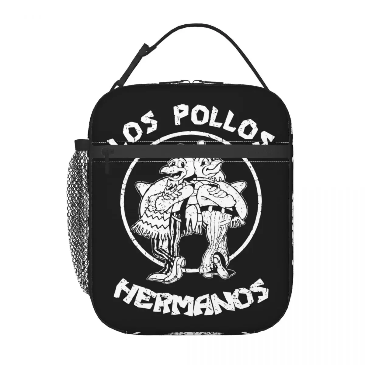 

Los Pollos Hermanos Black And White Insulated Lunch Bags Thermal Bag Reusable Breaking Bad Portable Tote Lunch Box Men Women