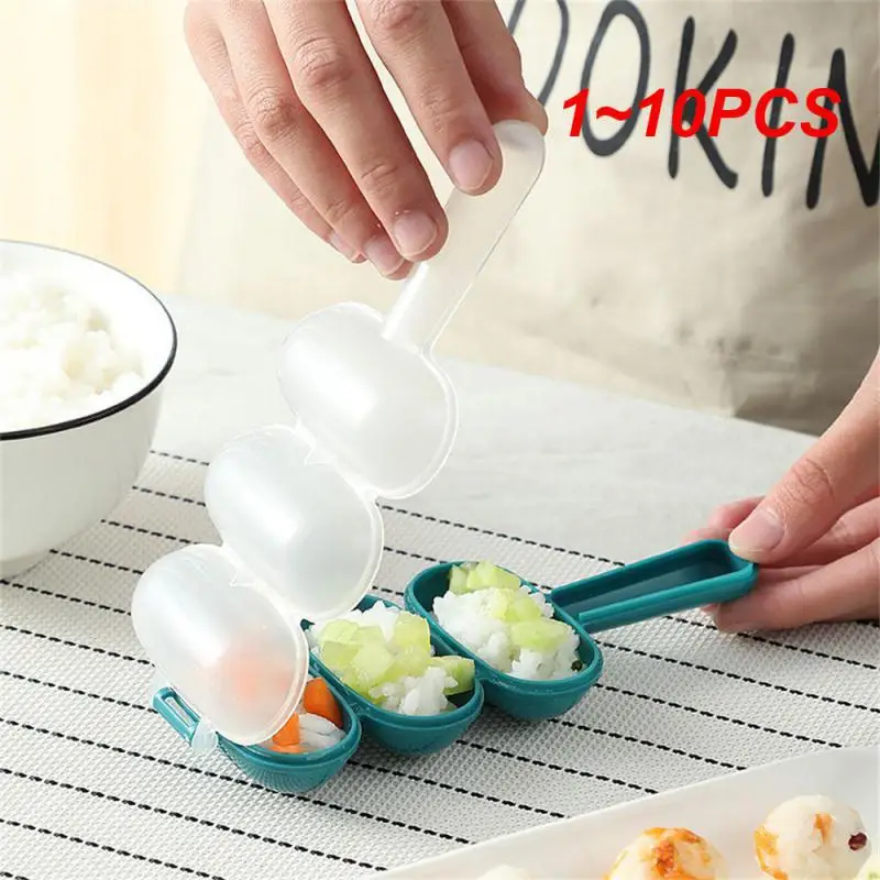 1 ~ 10Pcs Rice Ball Maker Rice Roll Shaker Lunch Maker Mold Onigiri Mold Rice Baller Shaker Utensili Da Cucina A Forma Di Palla Riso