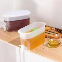 Distributeur de boissons pour réfrigérateur, capacité de 2,8 l, avec bec, bouilloire froide avec robinet, conteneur de boissons pour réfrigérateur 2