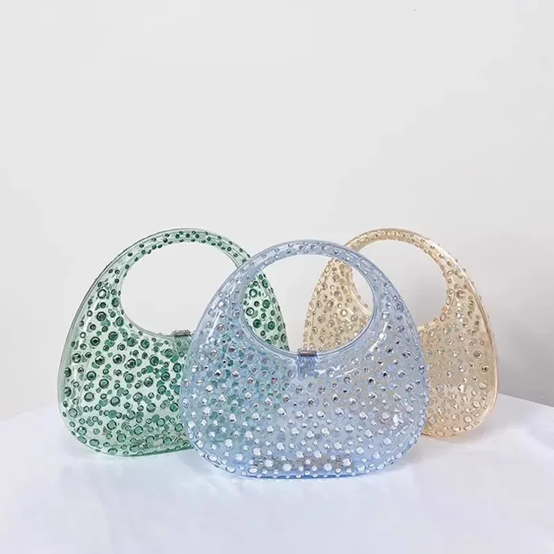 

Акриловые Блестящие женские сумки, новые изысканные кошельки для ужина для женщин, красочные Роскошные кошельки для вечернего банкета