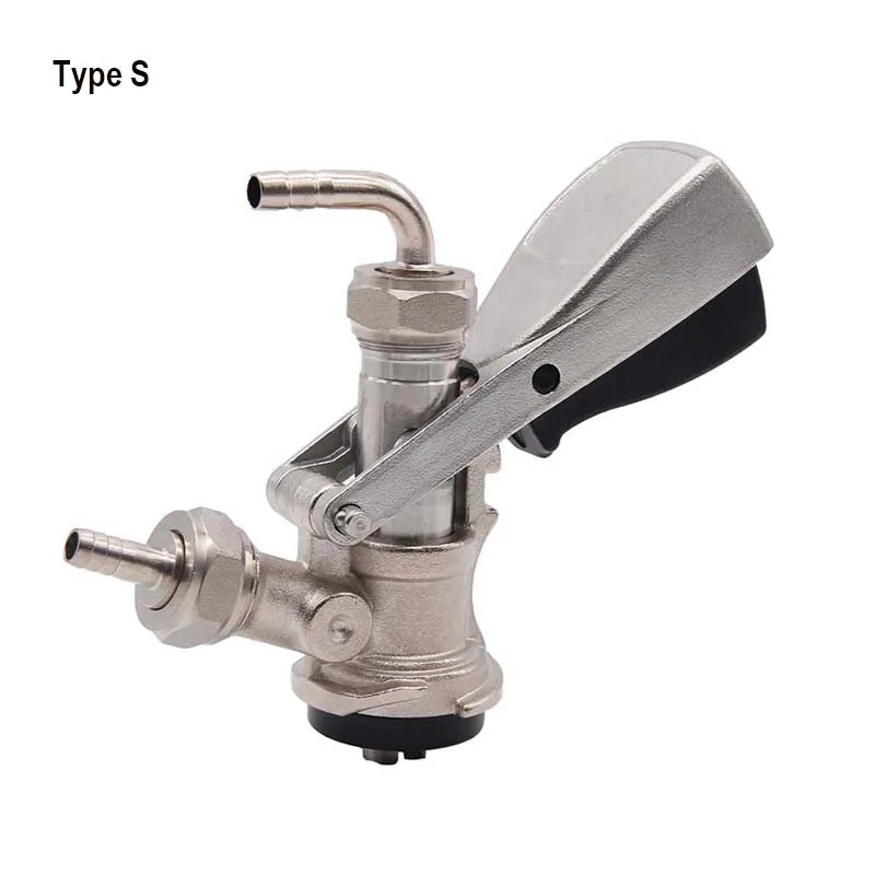 Premium Draft Beer Dispensing Coupler with Brass Body & Stainless Probe