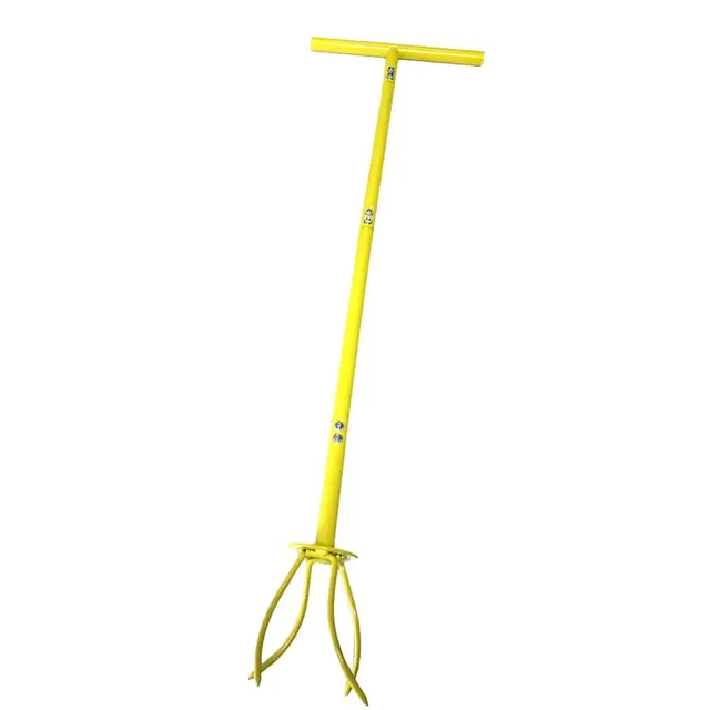 Talajfogó T-Fogantyú Hosszú Fogantyú Állítható Magasságú Udvar Kerti Kézikönyv Talajkaromtermelő Ültetőszerszám - Image 4