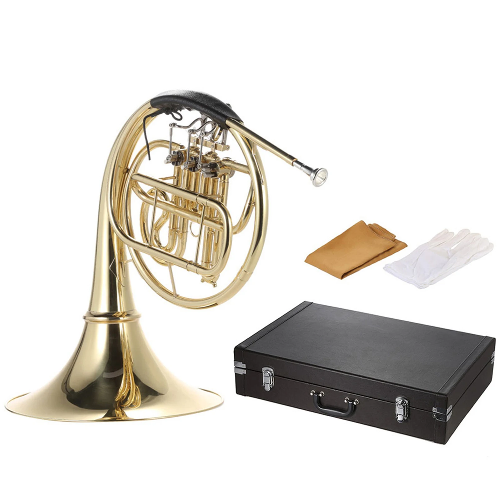 PortableFrenchHorn3KeyMusicalInstrumentwithCupronickel