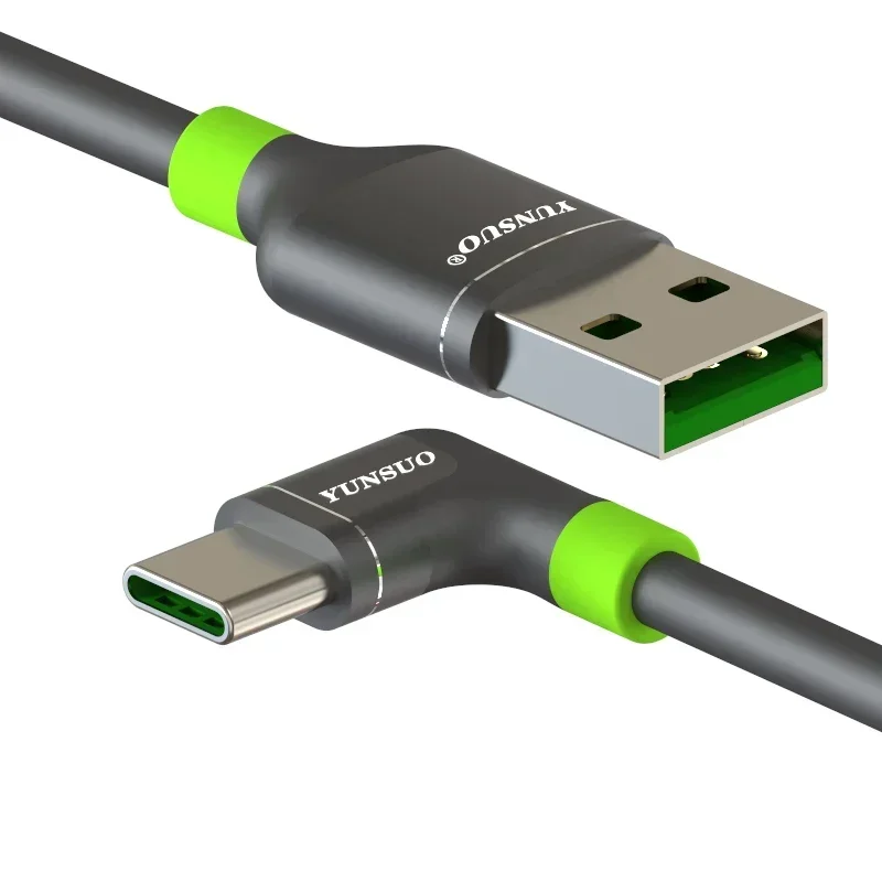 USB-Elbow Type-C 7A 65W 80W Oppo Vivo 휴대폰용 초장거리 데이터 동기화 고속 충전 케이블 확장 10cm 1m 2m 3m 4m 5m 8m 10m