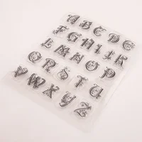Alphabet Letters Transparent Clear Silicone Stamp Seal DIY Scrapbooking Photo Album Clear Stamp 5